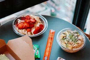 food in plastic packaging 