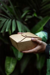 A person holding a box Photo by ROMAN ODINTSOV: https://www.pexels.com/photo/close-up-of-man-holding-a-box-with-food-12725408/