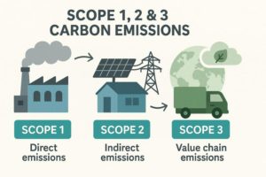 a chart of carbon emissions in three scopes