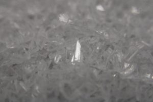 shards of ground plastic flake