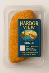 frozen fish in a package