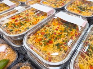 a large entree in plastic packaging 