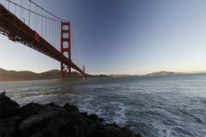 golden gate bridge. Photo by Juan Salamanca: https://www.pexels.com/photo/golden-gate-bridge-over-water-61111/ 