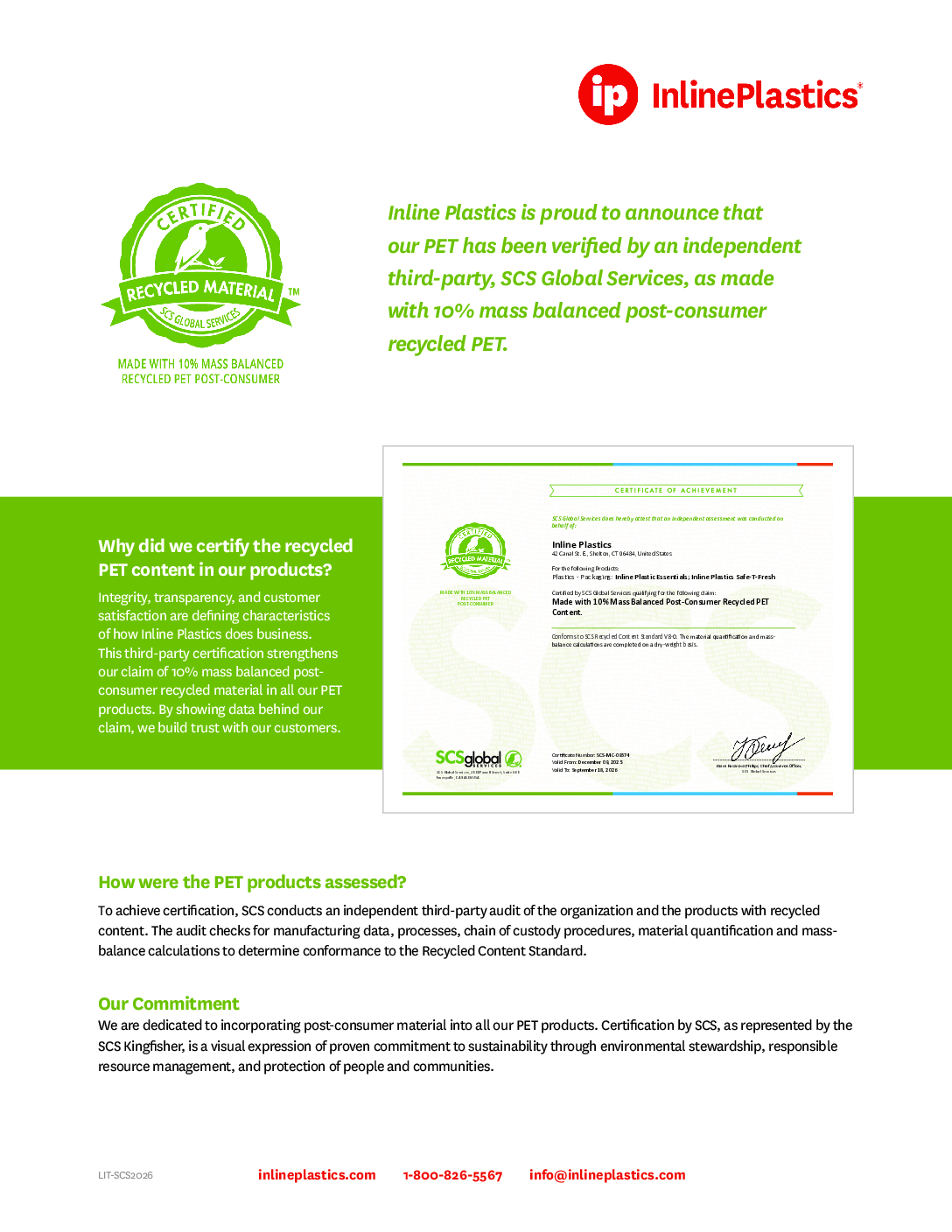 SCS Global Services, Third Party Certification