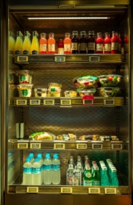 empty grab and go shelves. Photo by Yusuf Kaya: https://www.pexels.com/photo/beverages-and-salads-in-fridge-17959085/