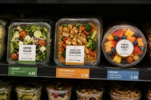 different food applications in square, rectangular, and round containers